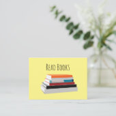 Lees boeken Boek Lover Visitekaartje (Staand voorkant)