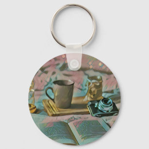 Lees Boeken, Drink Koffie Sleutelhanger