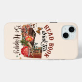 Lees boeken, Drink Tea & Be Happy Case-Mate iPhone Case (Achterkant (horizontaal))