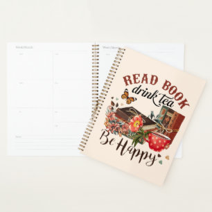Lees boeken, Drink Tea & Be Happy Planner