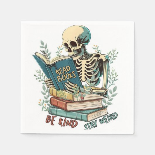 Lees boeken papier servet (Voorkant)