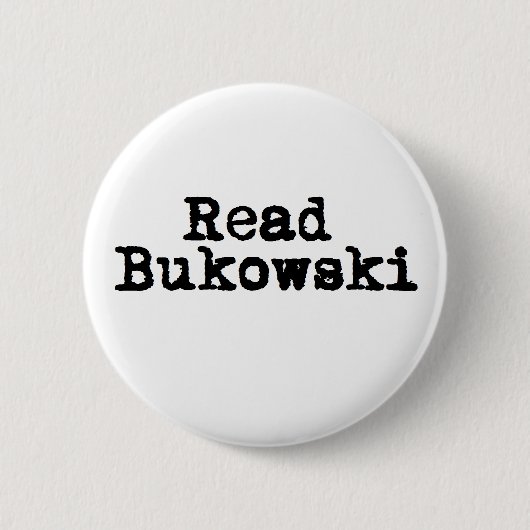 Lees Bukowski Button Badge (Voorkant)