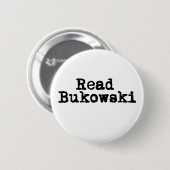 Lees Bukowski Button Badge (Voorkant /achterkant)