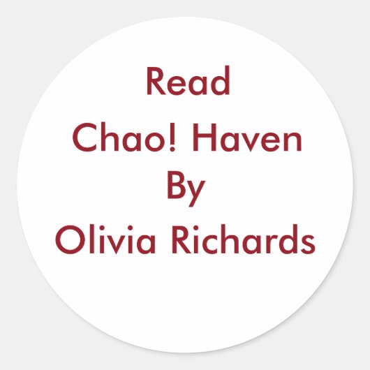 Lees Chao! Sticker (Voorkant)