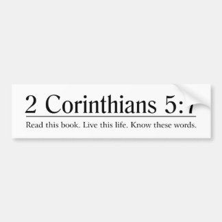Lees de Bijbel 2 Corinthians 5:7 Bumpersticker