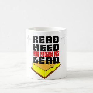 Lees de bijbel en volg zijn weg koffiemok