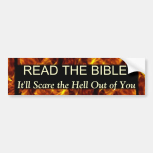 Lees de Bijbel Funny Religieuze Humor Bumpersticker