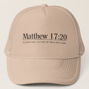 Lees de Bijbel Matthew 17:20 Trucker Pet