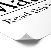 Lees de Bijbel Matthew 5:1-12. Poster (Hoek)