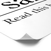 Lees de Bijbel psalm 73:23-26 Poster (Hoek)