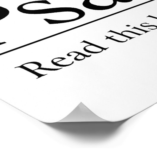 Lees de Bijbel psalm 90:1-2 Poster (Hoek)