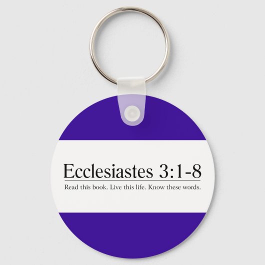 Lees de bijbelfragmenten 3:1-8 sleutelhanger (Voorkant)