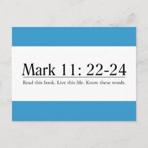 Lees de bijbelmarkering 11:22-24 briefkaart