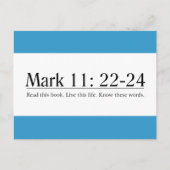 Lees de bijbelmarkering 11:22-24 briefkaart (Voorkant)