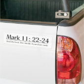 Lees de bijbelmarkering 11:22-24 bumpersticker (Op Truck)