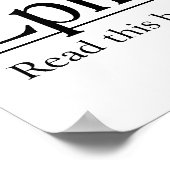 Lees de bijbels 6:1-3 poster (Hoek)