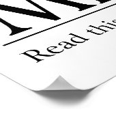 Lees de Bijbelse Micah 6:8 Poster (Hoek)