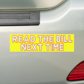 Lees de Bill Bumpersticker (Op auto)