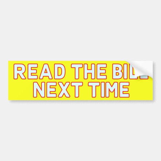 Lees de Bill Bumpersticker (Voorkant)