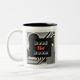 Lees de kamer tweekleurige koffiemok