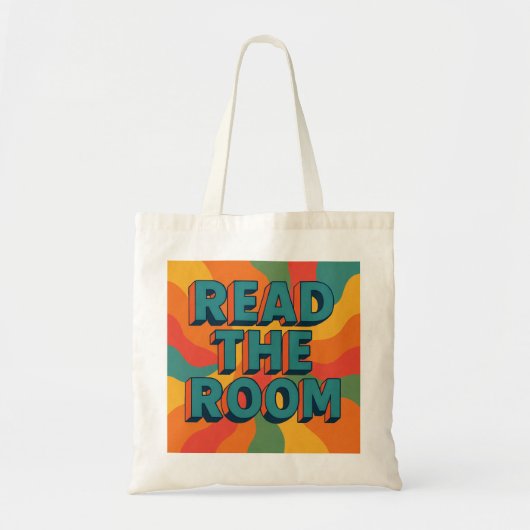 Lees de retro van de kamer tote bag (Voorkant)