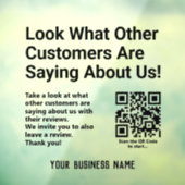 Lees de Reviewen van klanten en laat een Review ac Raamsticker (Vel 3)