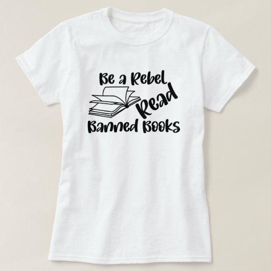Lees de verboden boeken T-Shirt (Design voorkant)