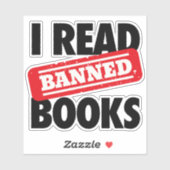 Lees de verboden Stickers van vinylwijn (Vel)