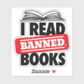 Lees de verboden Stickers van vinylwijn (Vel)