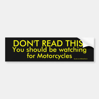 LEES DIT NIET! BUMPERSTICKER