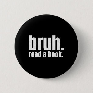 Lees een boek gast - Grappige Engelse leraar leest Ronde Button 5,7 Cm