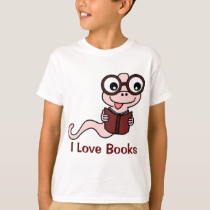 Lees een boekmaand: I Love Books T-shirt