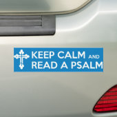 Lees een Bumpersticker Psalm (Op auto)