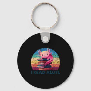 Lees een 'lotl axolotl boek liefhebber bibliotheca sleutelhanger