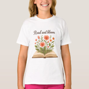 Lees en bloei meisjes t-shirt