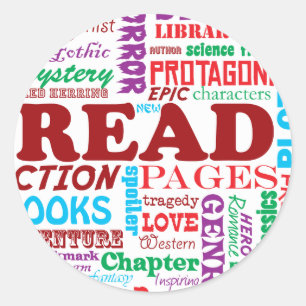 Lees er alles over! ronde sticker