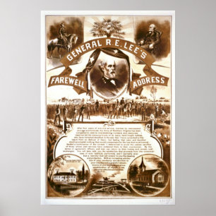Lee's Farewell Adres 1865 Poster