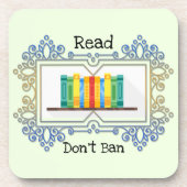 Lees geen Ban Beverage Coaster Bier Onderzetter (Voorkant)