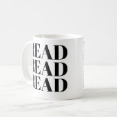 lees gelezen gelezen mok | Kute Book Lover Slogan (Voorkant links)