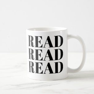 lees gelezen gelezen mok   Kute Book Lover Slogan