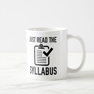 Lees gewoon de Syllabus Koffiemok