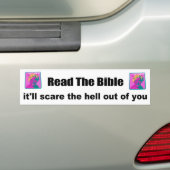 Lees het bijbel dat het je zal schrikken. bumpersticker (Op auto)