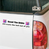Lees het bijbel dat het je zal schrikken. bumpersticker (Op Truck)