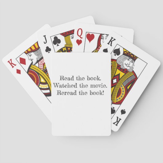 Lees het boek pokerkaarten (Achterkant)