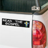 Lees het evangelie bumpersticker (Op Truck)