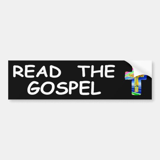 Lees het evangelie bumpersticker (Voorkant)