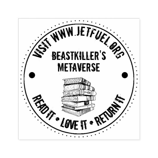 Lees het, hou ervan, geef het terug Persoonlijk Rubberstempel (Afrduk)