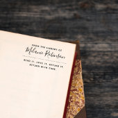 Lees het. Ik hou ervan. Terug. Aangepaste biblioth Rubberstempel