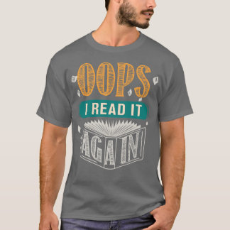 Lees het nog een keer Boek Lover Gifts Bibliotheca T-shirt