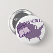 Lees in heel Amerika Ronde Button 5,7 Cm (Voorkant /achterkant)